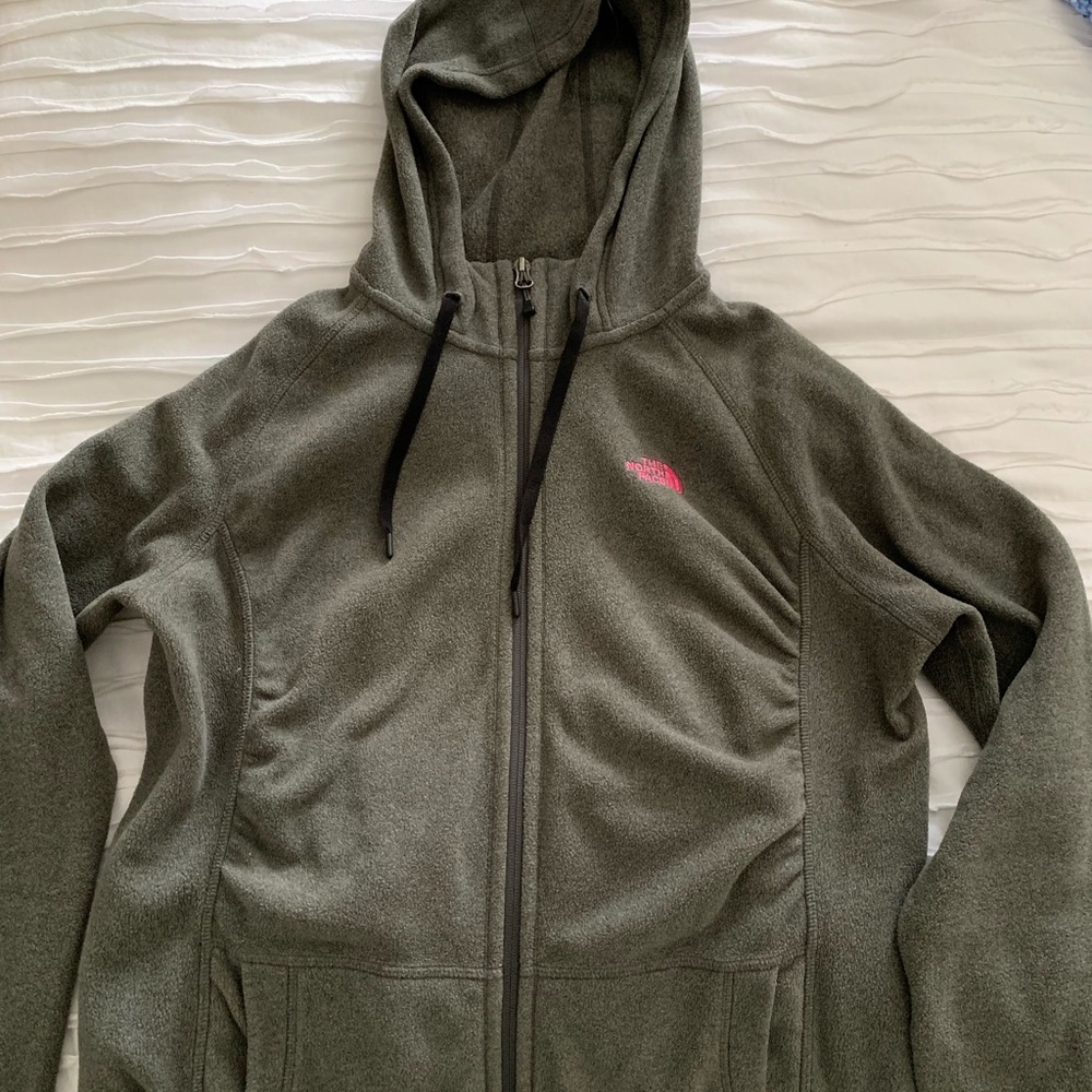 North Face Grey Zip Up